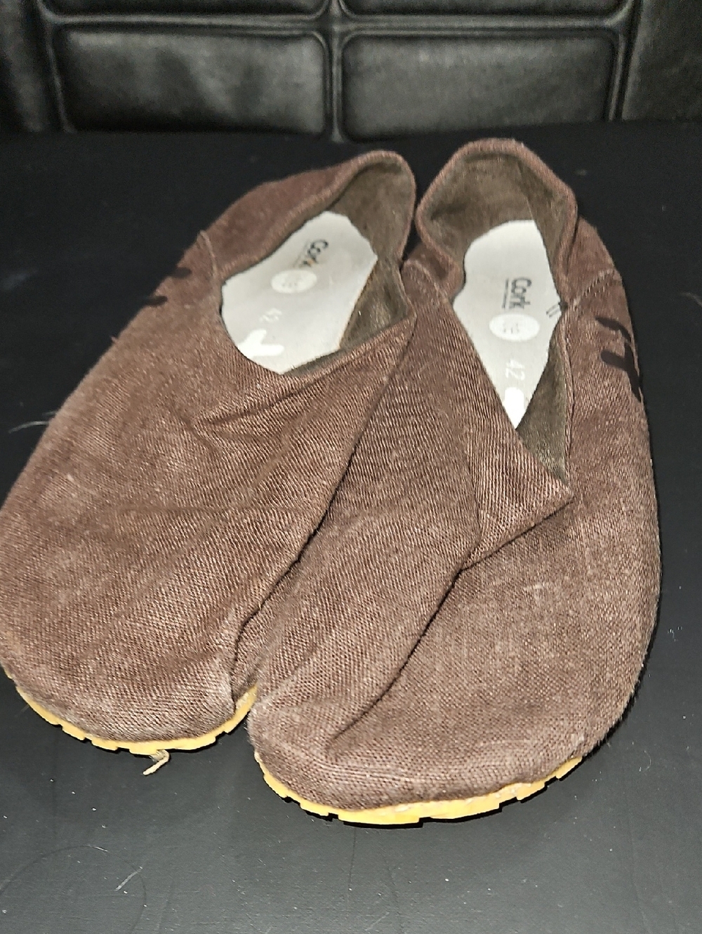 OTZ Shoes Cork lite Unisex Linen Slip-On Shoes Size 9 Mens